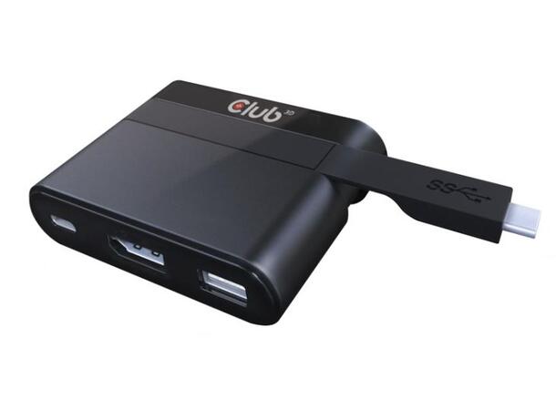 Club3D USB C to DP, USB A USB C charg Output: DP1.2+USB3.0+USB C Charge